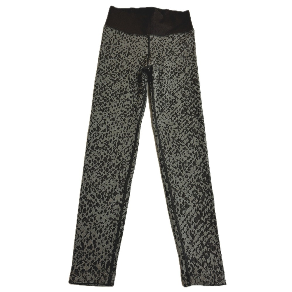 Aerie OFFLINE Leggings Womens XS Black Grey Snake Print Seamless Athleisure‎